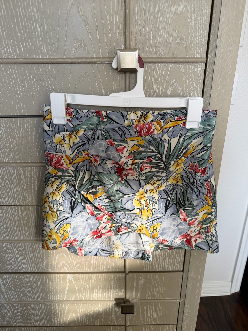 Forever 21 Tropical Floral Mini Skirt